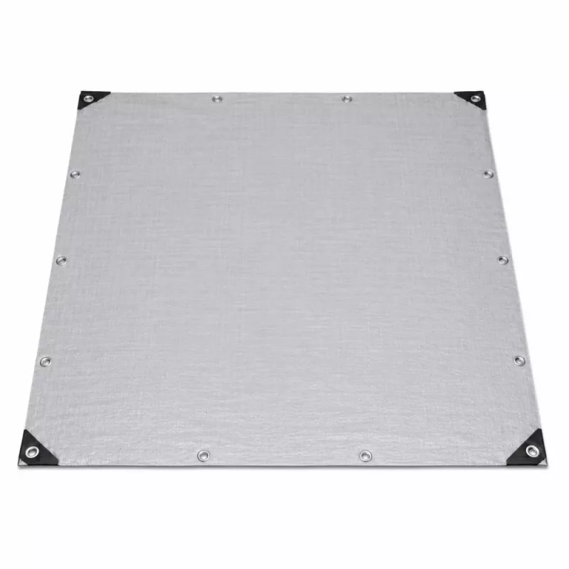 LEAN Lona impermeable reforzada protectora resistente a la lluvia gris 2x4 m