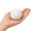 LEAN Bolas de secadora de lana natural hipoalergénicas blancas 7 cm 6 uds.