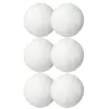 LEAN Bolas de secadora de lana natural hipoalergénicas blancas 7 cm 6 uds.