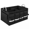 LEAN Organizador de maletero plegable grande negro 50L