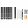 LEAN Set profesional de dibujo lápices de dibujo accesorios estuche 31 uds.