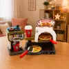 LEAN TOYS Set pizzería horno de pizza cafetera accesorios tienda
