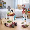 LEAN TOYS Set de limpieza infantil con carrito, mopa, cubo, aspirador, 26 piezas