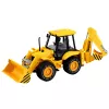 LEAN TOYS Maquinaria de construcción excavadora cargadora bulldozer con motor, luces, sonidos - amarillo