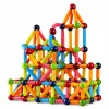 LEAN TOYS Set de barras de construcción magnéticas, creativo, multicolor, 166 piezas