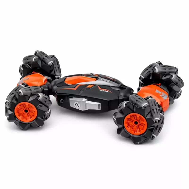 LEAN TOYS Coche RC teledirigido drift acrobacias twist naranja 1:16