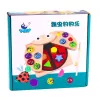 LEAN TOYS Juego de atrapar mariquitas de madera puzzle educativo clasificador de mariquitas