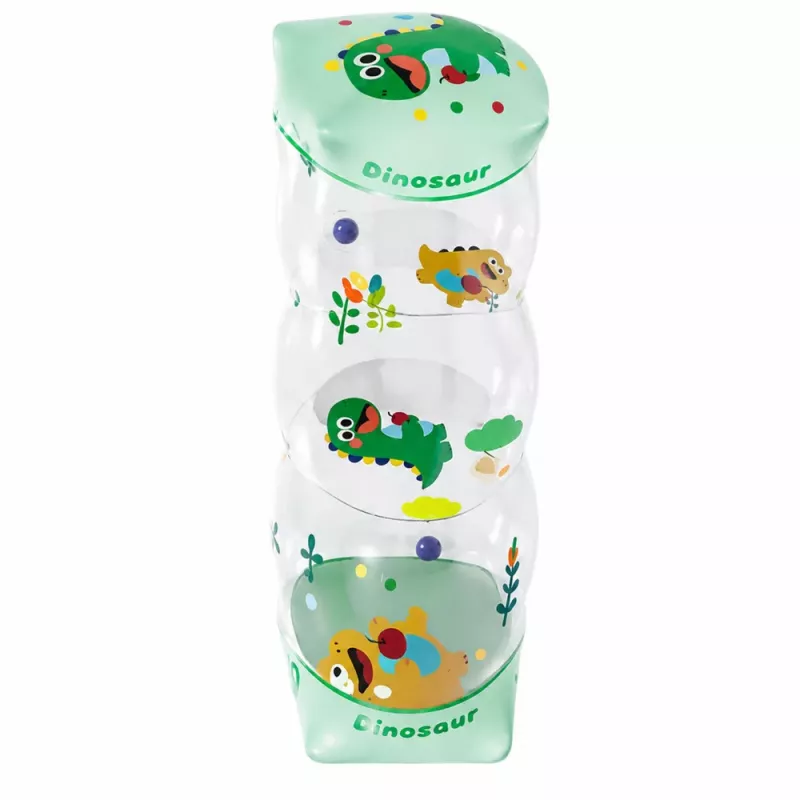LEAN TOYS Rodillo de gateo inflable para niños pequeños dinosaurio 51 x 22 cm