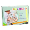 LEAN TOYS Tablero de motricidad de madera sensorial volante interruptores palancas