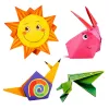 LEAN Set de origami con papel de colores y cuadernillo de instrucciones, 100 hojas