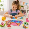 LEAN Set de origami con papel de colores y cuadernillo de instrucciones, 100 hojas