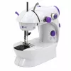 LEAN Mini máquina de coser con luz LED, portátil, 2 modos, accesorios, pedal