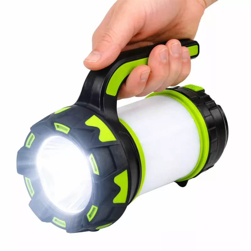 LEAN Linterna lámpara LED 2 en 1 camping turismo recargable multifunción