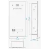 ACO FAM-P-1NPACC Estación de puerta empotrable con lector RFID para 1 usuario, plata