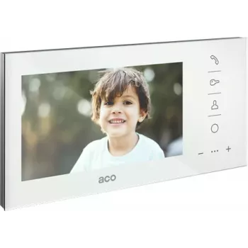 ACO GLASS-PRO-7 WH Monitor Familio COMO PRO 7