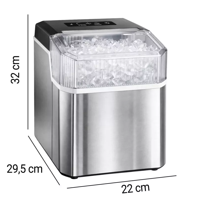 Extralink SmartLife Cube Ice Essential Máquina de hielo 12kg/24h 2.2L Negro/Plata