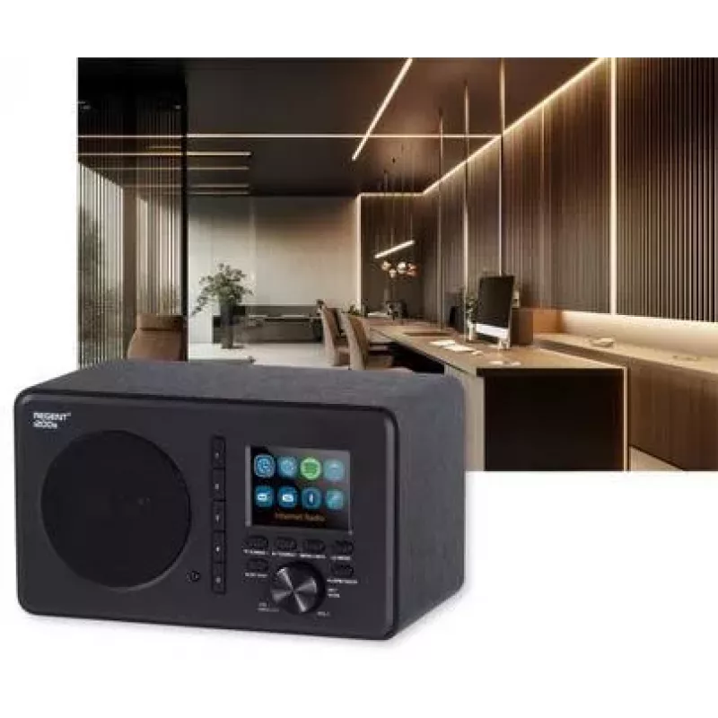 Ferguson Regent i200s Radio por internet con FM/DAB+/Spotify Connect, negra