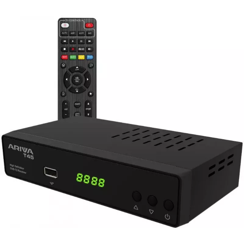 Ferguson Ariva T45 Receptor de TV digital DVB-T2 HD con USB PVR