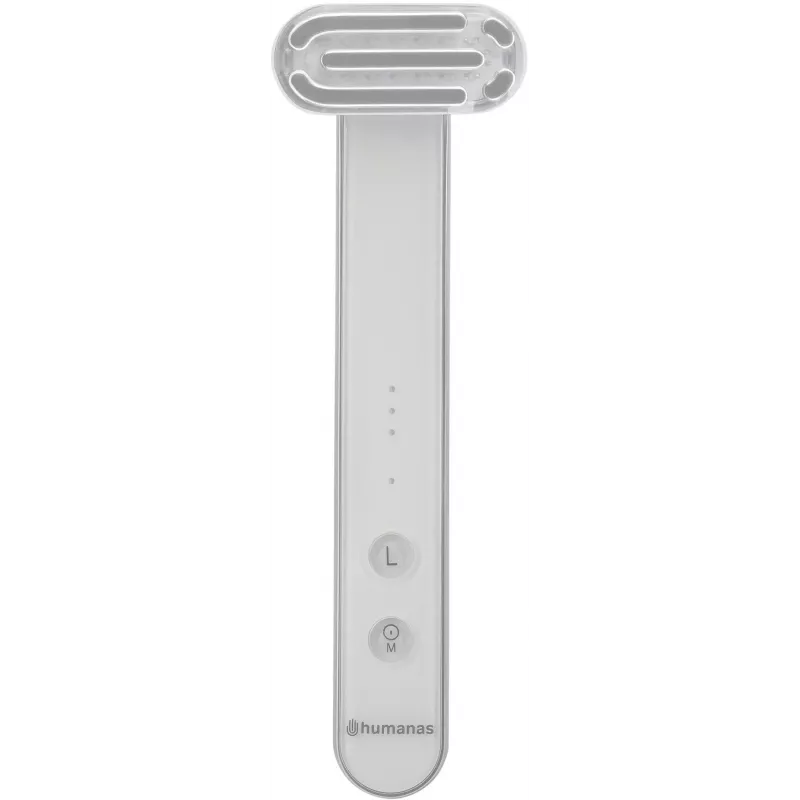 Masajeador facial sónico de efecto lifting Humanas Aurora HS4151 con EMS, blanco