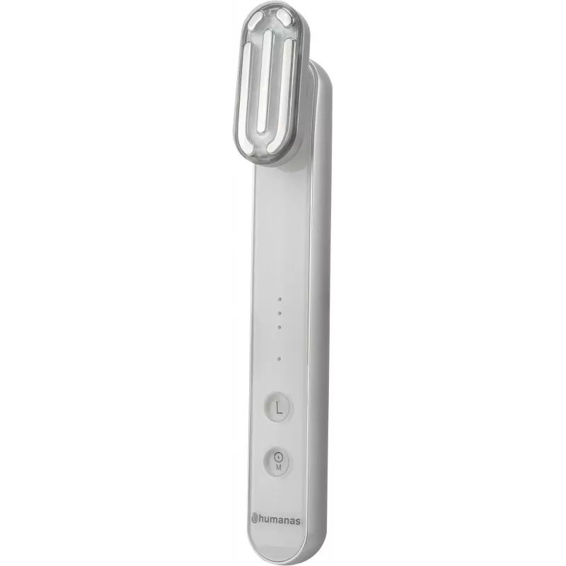 Masajeador facial sónico de efecto lifting Humanas Aurora HS4151 con EMS, blanco