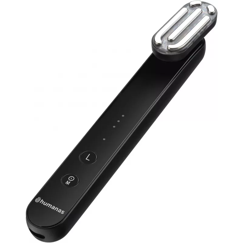 Masajeador facial sónico de efecto lifting Humanas Aurora HS4152 con EMS, negro