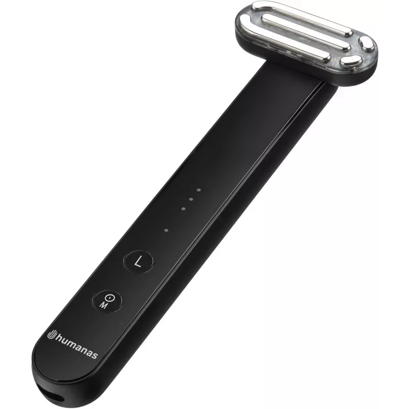 Masajeador facial sónico de efecto lifting Humanas Aurora HS4152 con EMS, negro