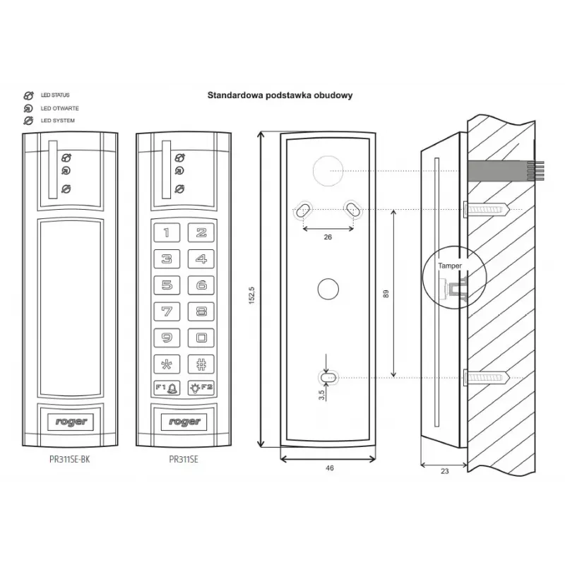 ROGER PR311SE-G Controlador de acceso