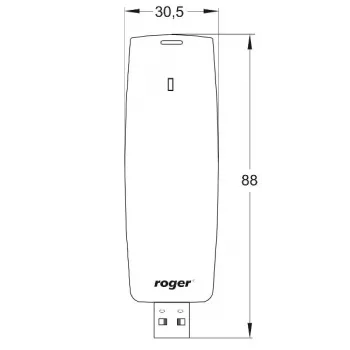 Roger RUD-3-DES Interfaz, lector administrador