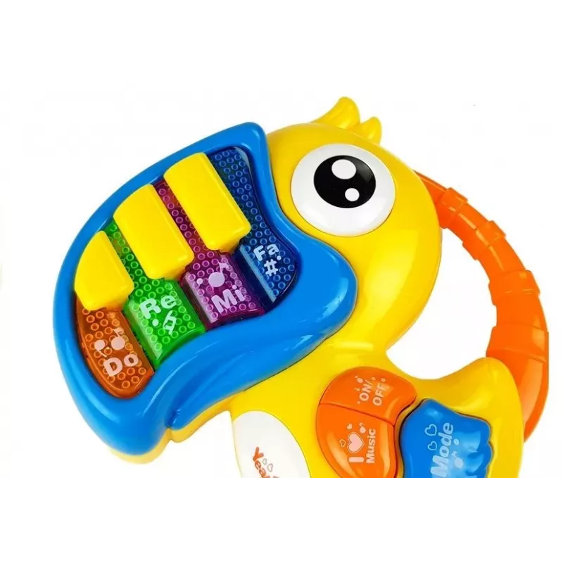 LEAN TOYS Piano loro educativo de aprendizaje temprano Amarillo