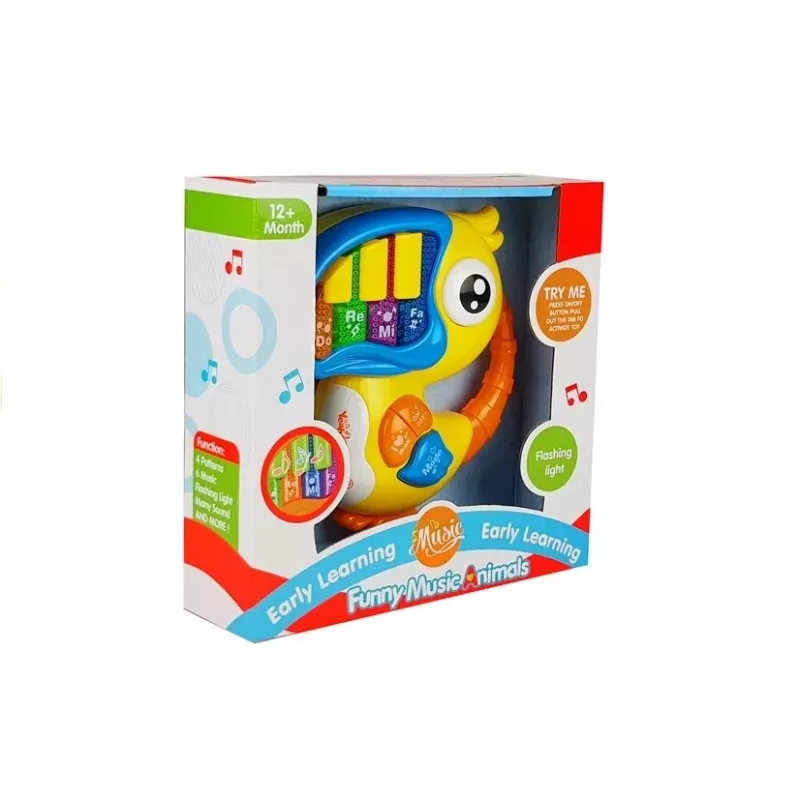 LEAN TOYS Piano loro educativo de aprendizaje temprano Amarillo