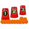 LEAN TOYS Pistola de bolas blandas Rifle para practicar la puntería con vasos objetivo