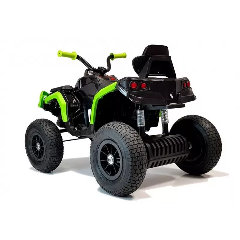 BDM0906 quad eléctrico infantil con ruedas neumáticas, luces LED, MP3, negro