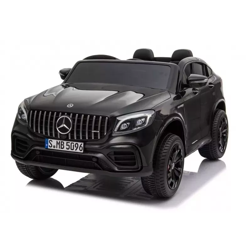 LEAN CARS Coche eléctrico infantil Mercedes GLC 63S QLS MP4 Negro pintado