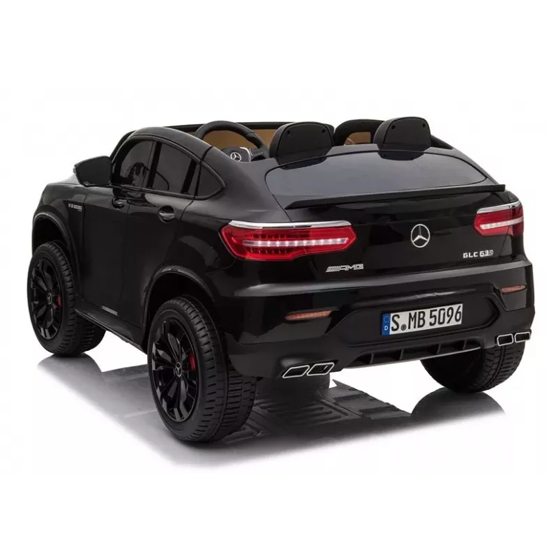 LEAN CARS Coche eléctrico infantil Mercedes GLC 63S QLS MP4 Negro pintado
