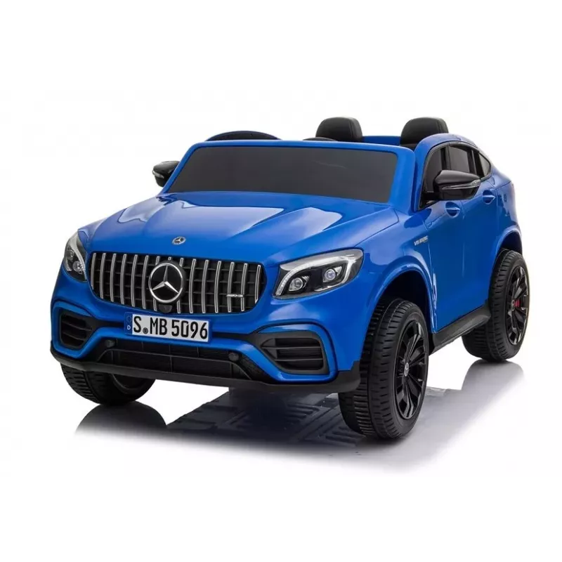 LEAN CARS Coche eléctrico infantil Mercedes GLC 63S QLS MP4 Azul pintado