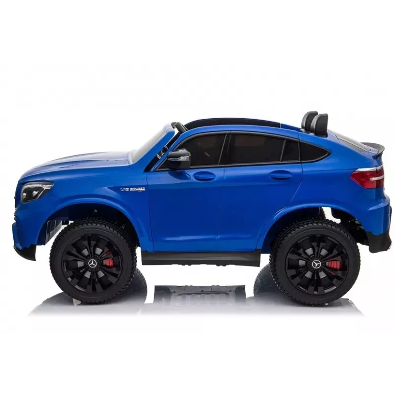 LEAN CARS Coche eléctrico infantil Mercedes GLC 63S QLS MP4 Azul pintado