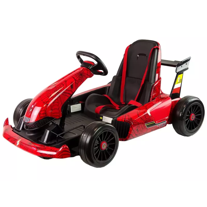 LEAN CARS Go-kart de batería Spider XMX619 Rojo pintado