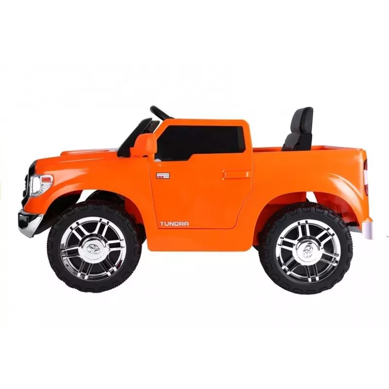 LEAN CARS Coche eléctrico infantil Toyota Tundra Naranja pintado
