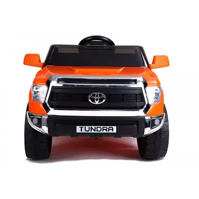 LEAN CARS Coche eléctrico infantil Toyota Tundra Naranja pintado
