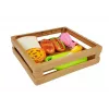 LEAN TOYS Set de perritos calientes para cortar ingredientes en una cesta