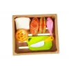 LEAN TOYS Set de perritos calientes para cortar ingredientes en una cesta