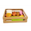 LEAN TOYS Set de perritos calientes para cortar ingredientes en una cesta