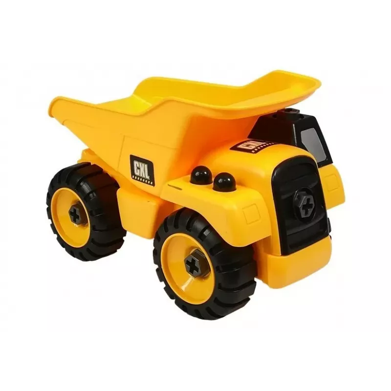 LEAN TOYS Set de obra Excavadora Volquete Grúa