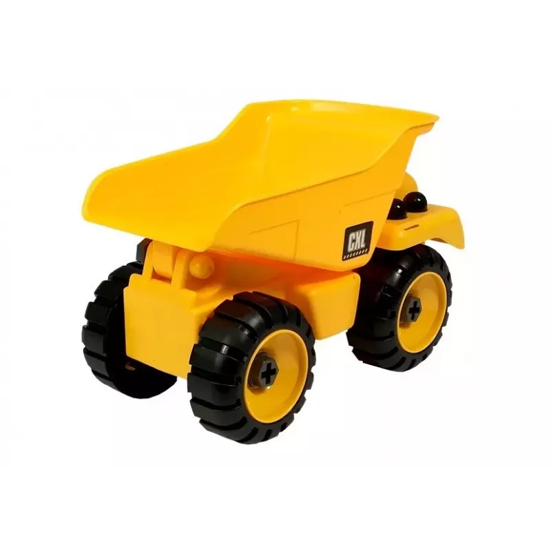 LEAN TOYS Set de obra Excavadora Volquete Grúa