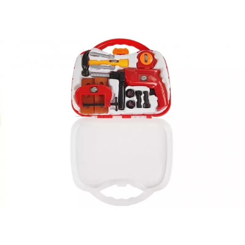 LEAN TOYS Set de herramientas en maletín Taladro Tornillos Martillo