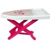 ROWE Set de planchar de juguete rosa con tabla de planchar y perchas