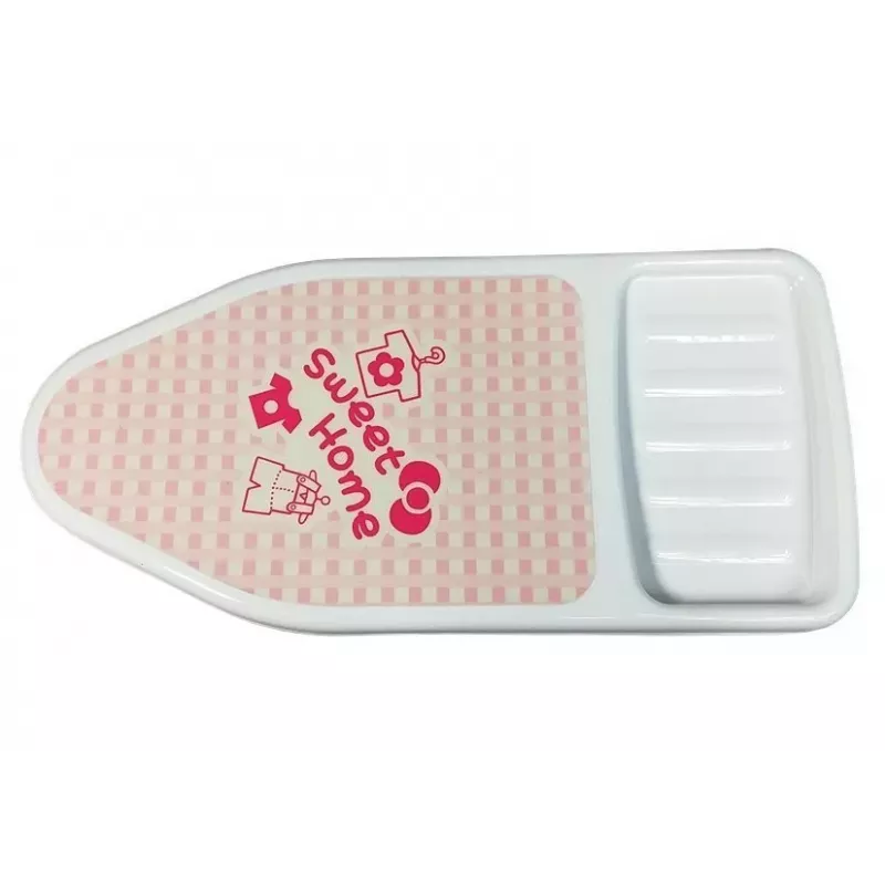 ROWE Set de planchar de juguete rosa con tabla de planchar y perchas