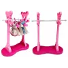 ROWE Set de planchar de juguete rosa con tabla de planchar y perchas