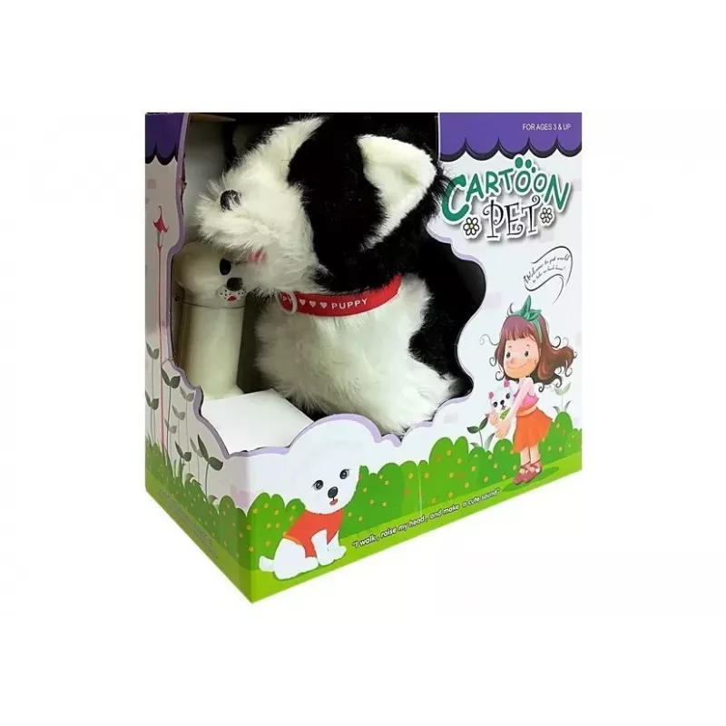 LEAN TOYS Perro con correa Husky interactivo