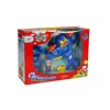 LEAN TOYS Avión R/C para bebé con mando de volante azul